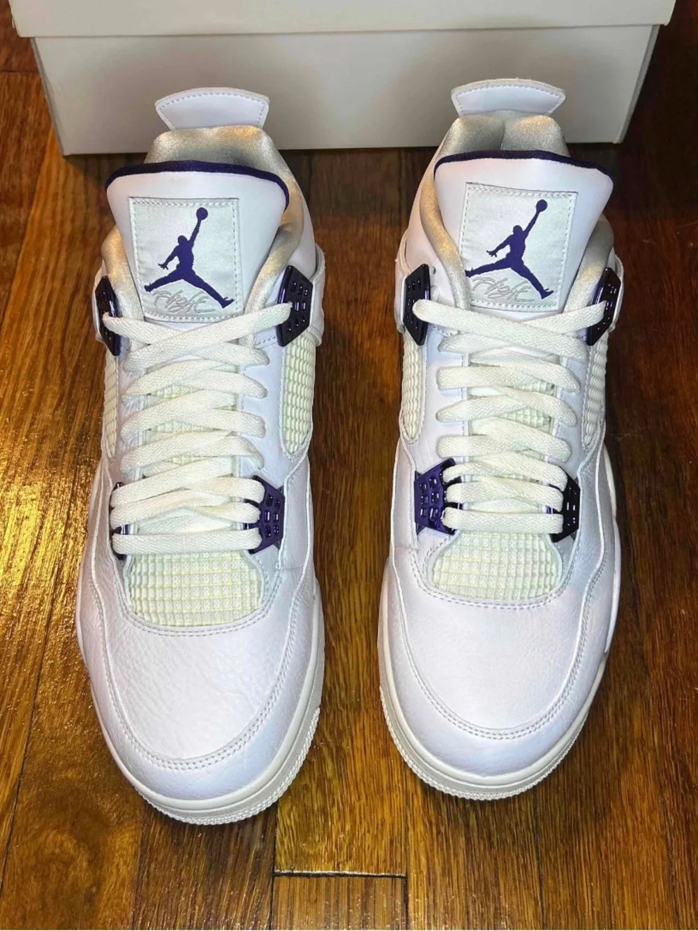 Air Jordan 4 Retro Metallic Purple Size 13 Men Shoes